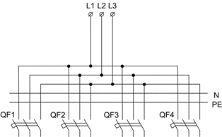 Схема электрическая ПР11-1053